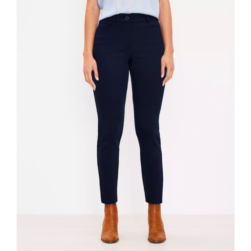 LOFT Marisa Black Trouser Pants Straight Leg Business‎ Career Workwear - Size 6